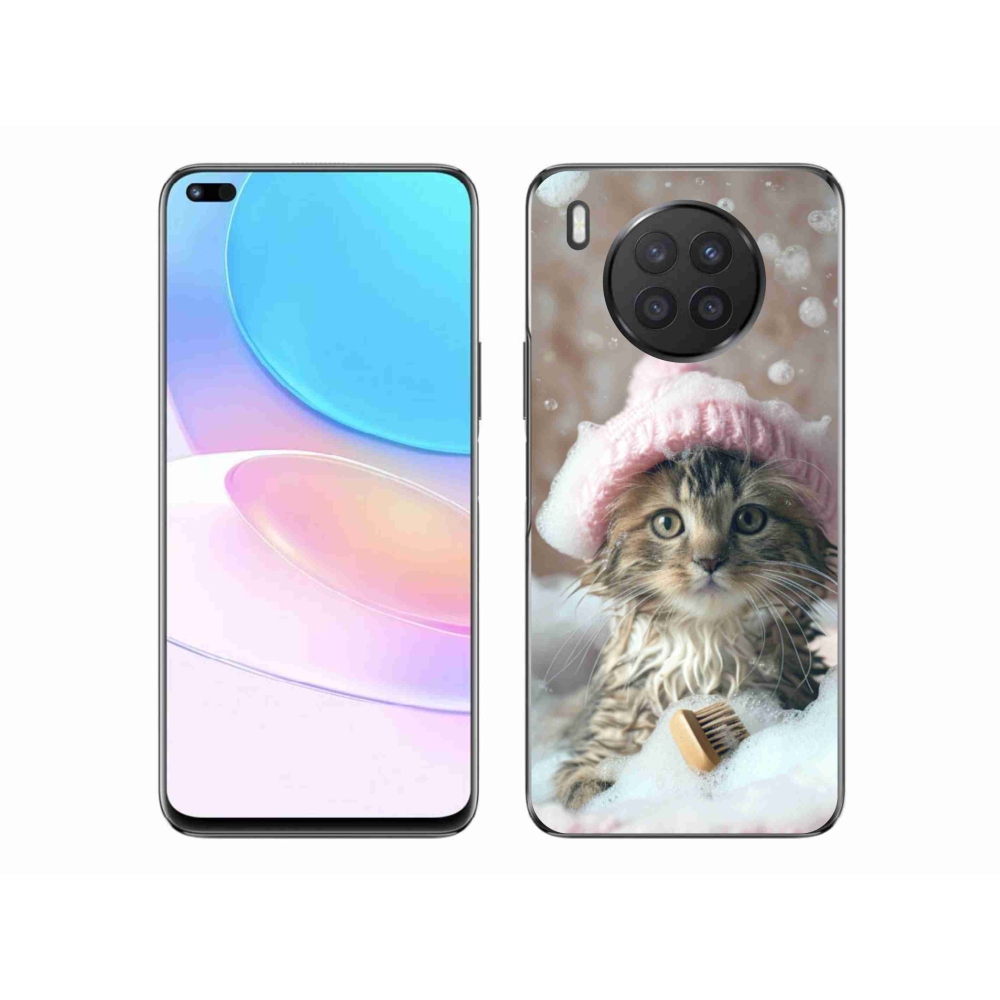 Gelový kryt mmCase na Honor 50 Lite - kotě a koupel