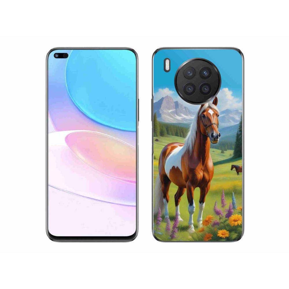 Gelový kryt mmCase na Honor 50 Lite - kůň na louce