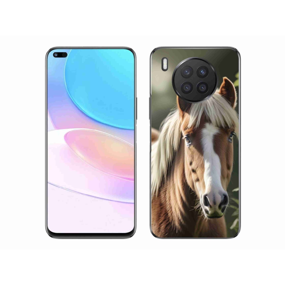 Gelový kryt mmCase na Honor 50 Lite - kůň se světlou hřívou