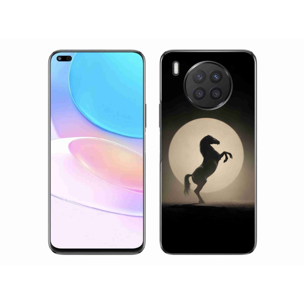 Gelový kryt mmCase na Honor 50 Lite - kůň v siluetě