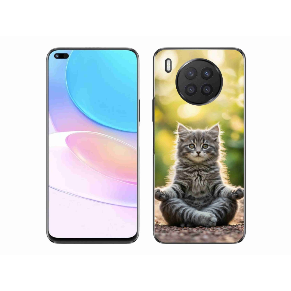 Gelový kryt mmCase na Honor 50 Lite - meditující kotě