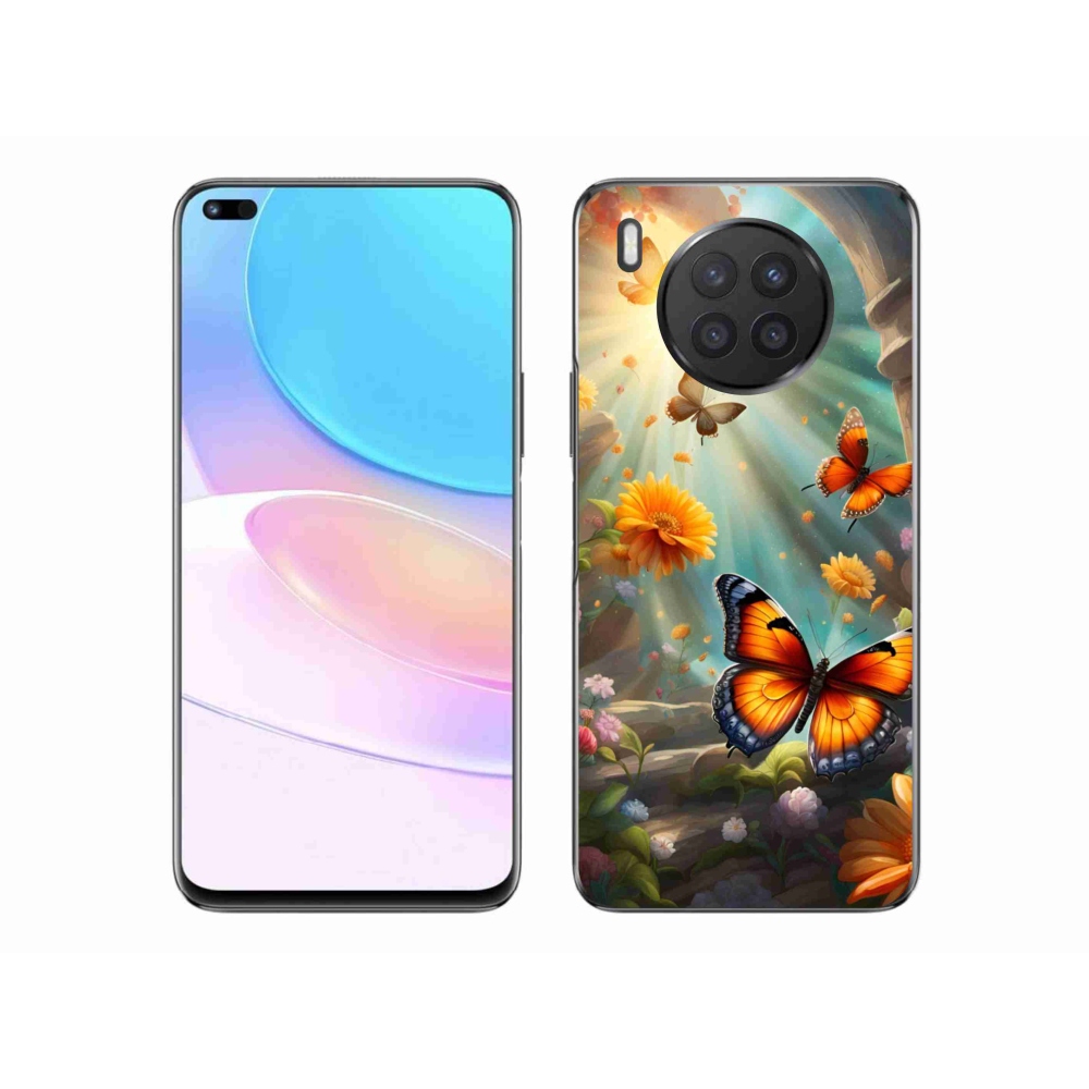Gelový kryt mmCase na Honor 50 Lite - motýlí zahrada 2