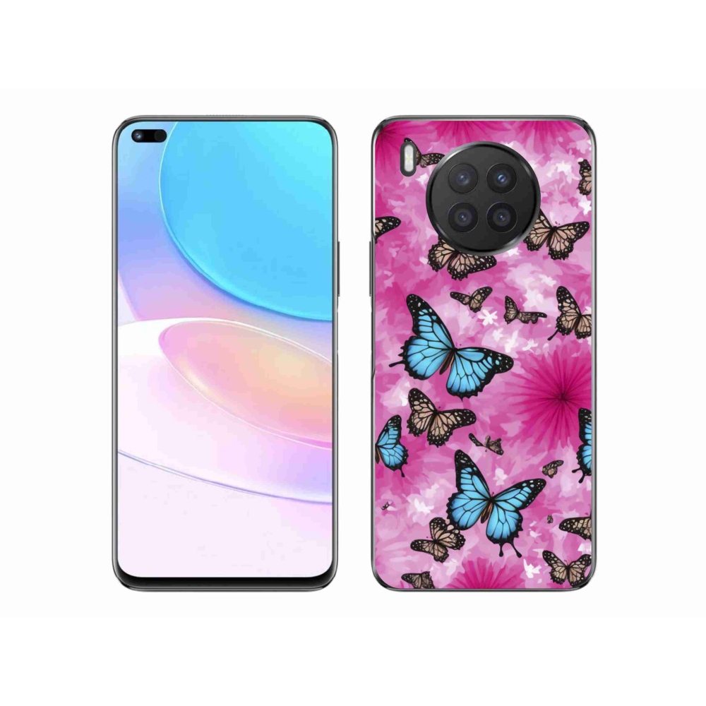 Gelový kryt mmCase na Honor 50 Lite - motýlí zahrada