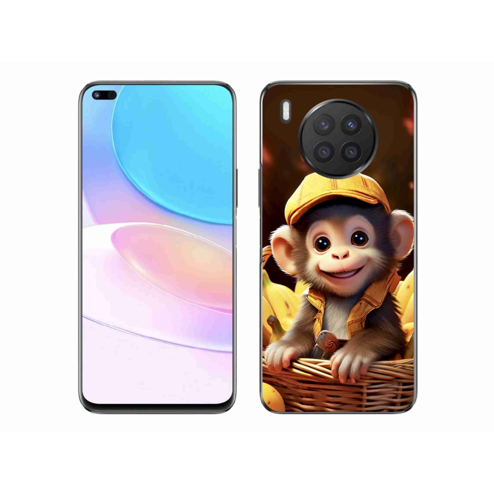 Gelový kryt mmCase na Honor 50 Lite - opice v košíku