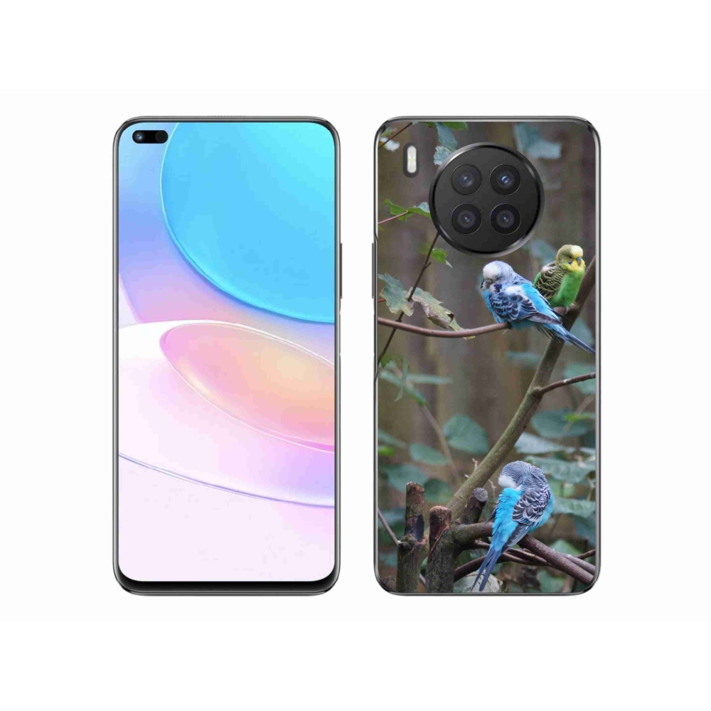 Gelový kryt mmCase na Honor 50 Lite - papoušci na větvi