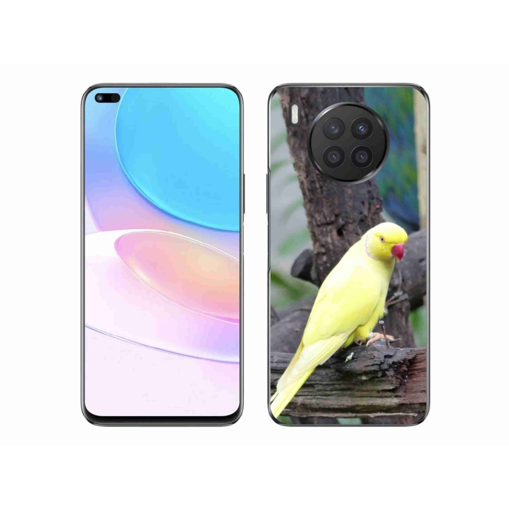Gelový kryt mmCase na Honor 50 Lite - papoušek alexandr žlutý