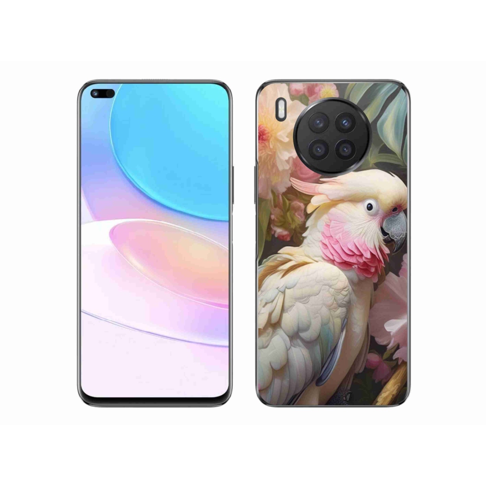 Gelový kryt mmCase na Honor 50 Lite - papoušek kakadu růžový 2