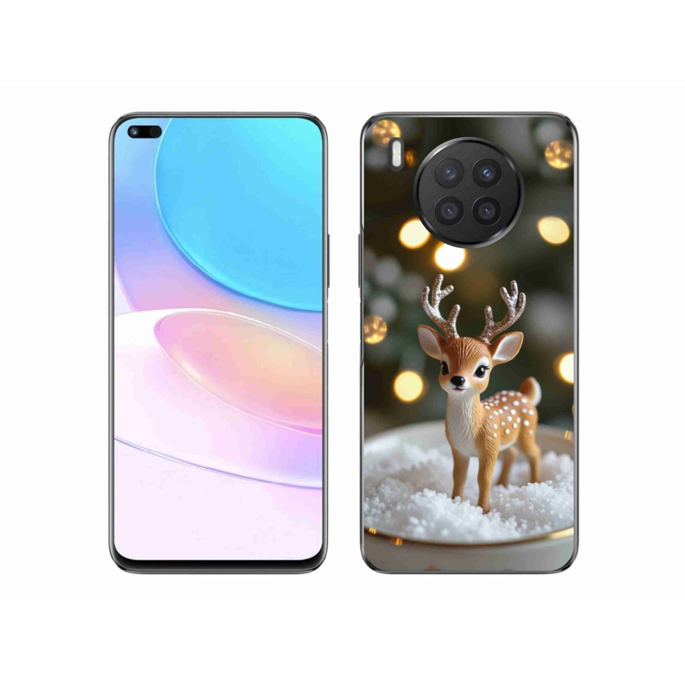 Gelový kryt mmCase na Honor 50 Lite - roztomilý vánoční jelen