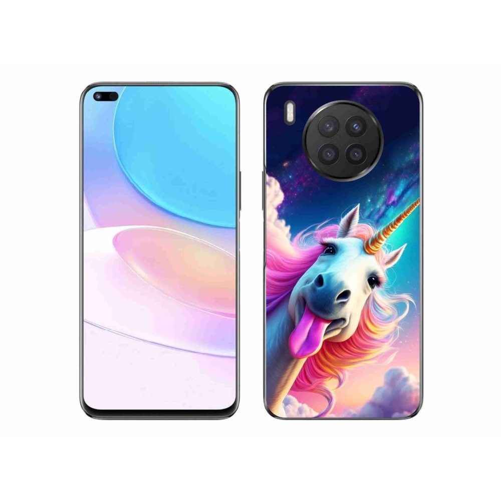 Gelový kryt mmCase na Honor 50 Lite - šílený jednorožec