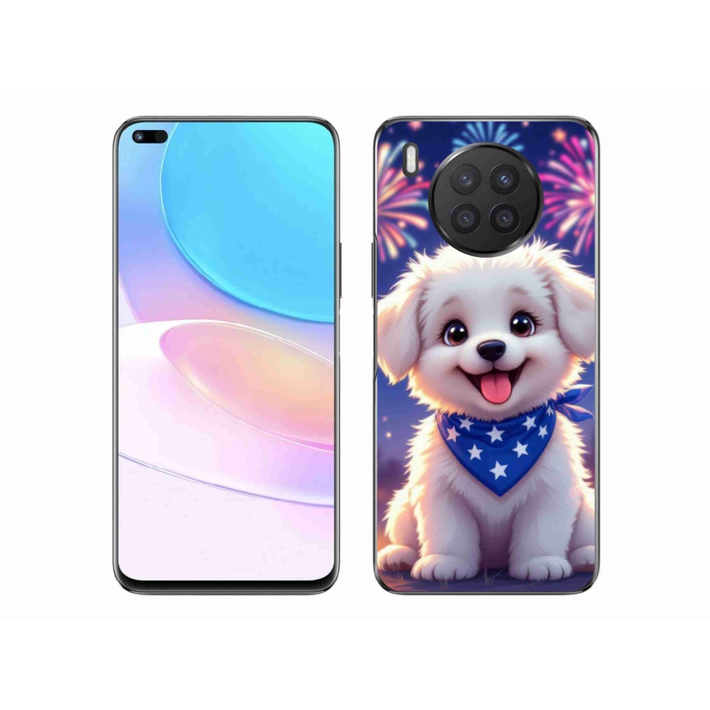 Gelový kryt mmCase na Honor 50 Lite - slavnostní štěně