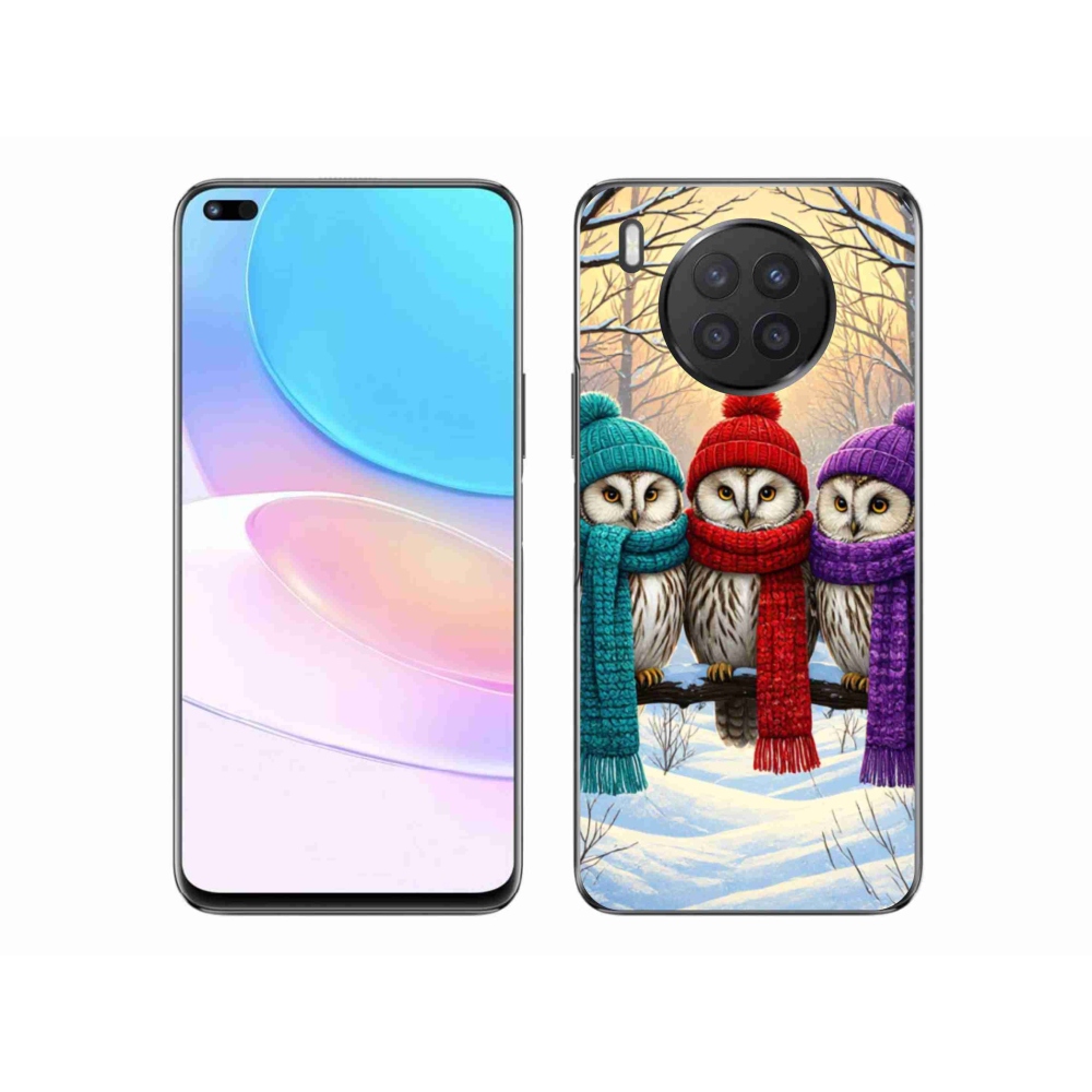 Gelový kryt mmCase na Honor 50 Lite - soví přátelé