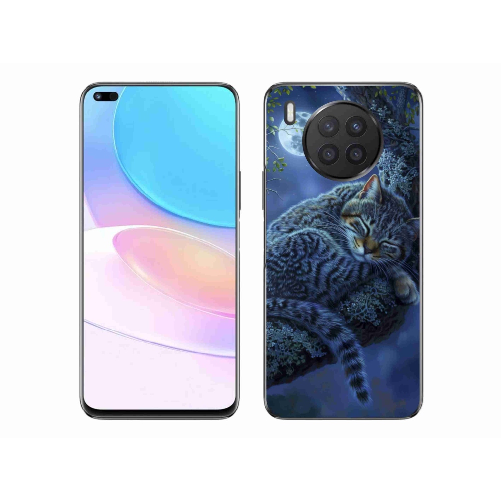 Gelový kryt mmCase na Honor 50 Lite - spící kočka