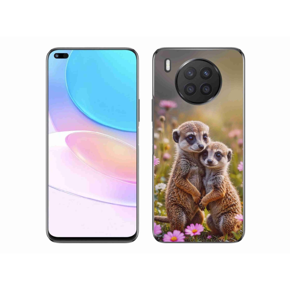 Gelový kryt mmCase na Honor 50 Lite - surikatí duo