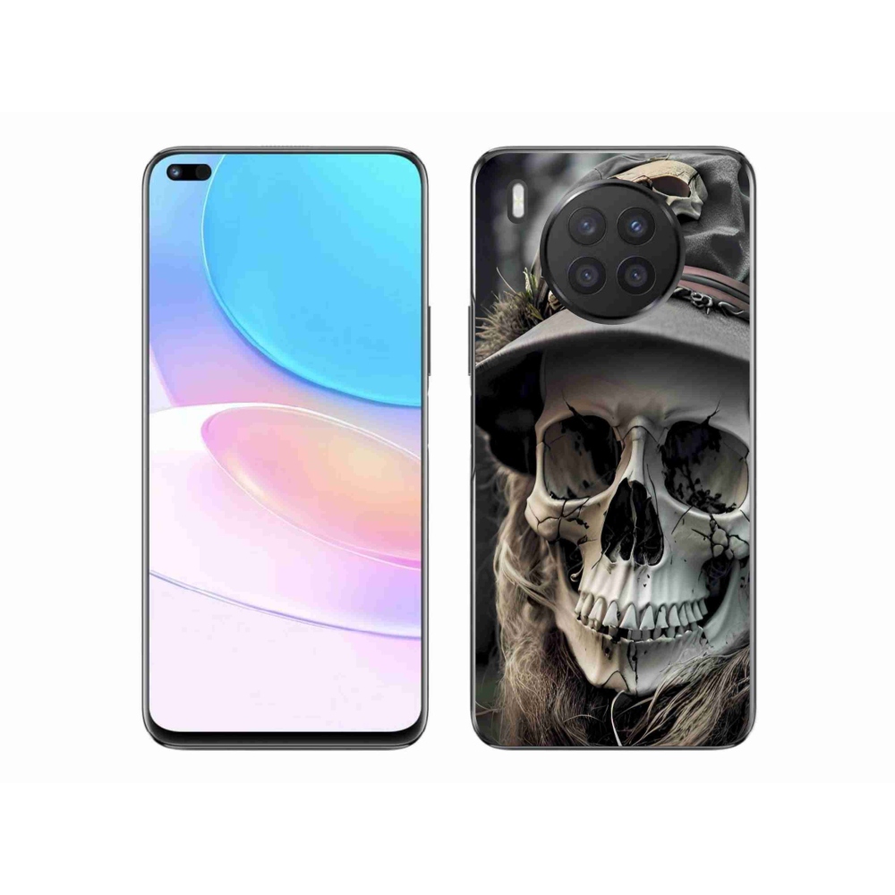 Gelový kryt mmCase na Honor 50 Lite - temná lebka
