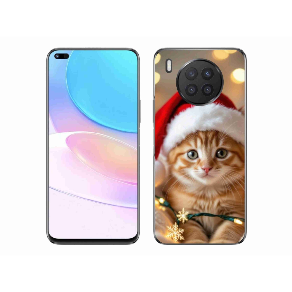Gelový kryt mmCase na Honor 50 Lite - vánoční kotě