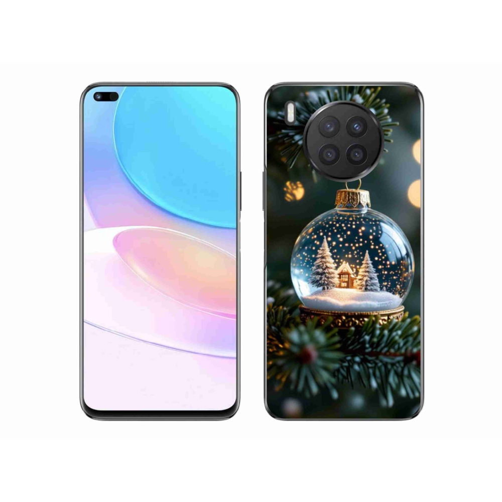 Gelový kryt mmCase na Honor 50 Lite - vánoční koule 2