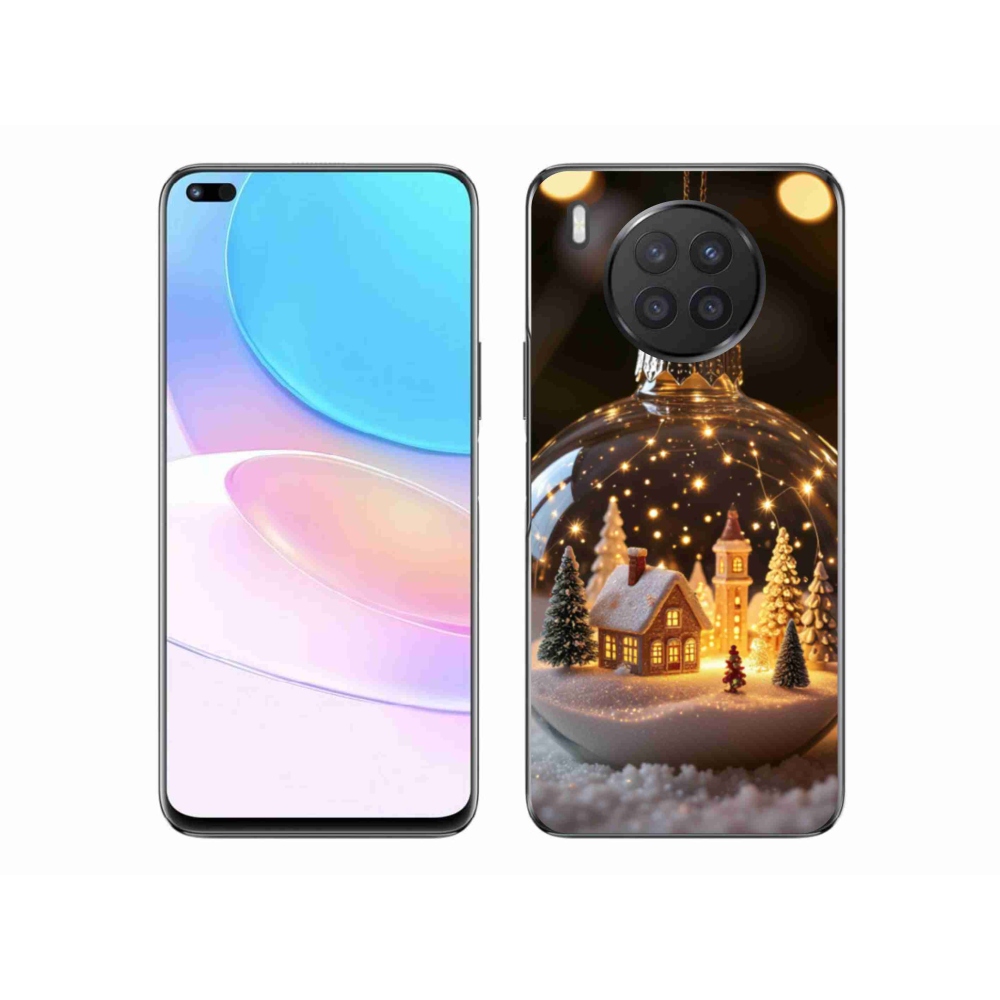 Gelový kryt mmCase na Honor 50 Lite - vánoční koule 3