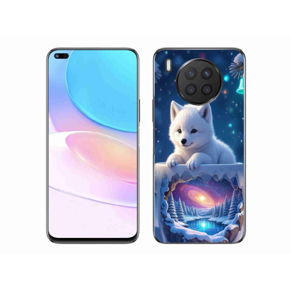 Gelový kryt mmCase na Honor 50 Lite - vánoční štěně