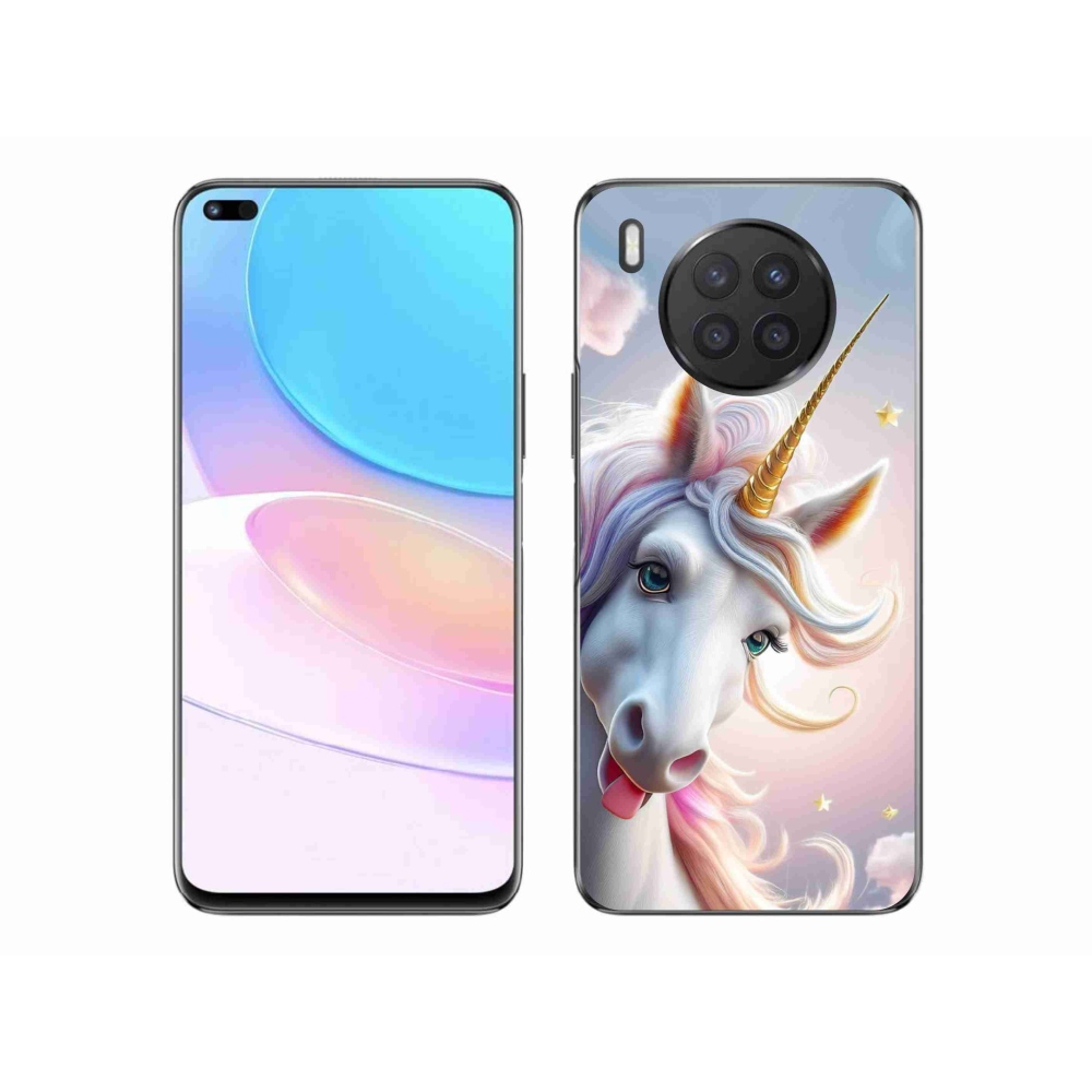 Gelový kryt mmCase na Honor 50 Lite - veselý jednorožec