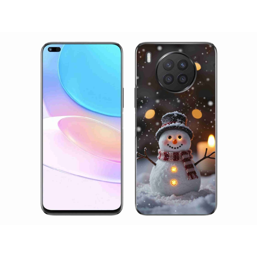 Gelový kryt mmCase na Honor 50 Lite - veselý sněhulák