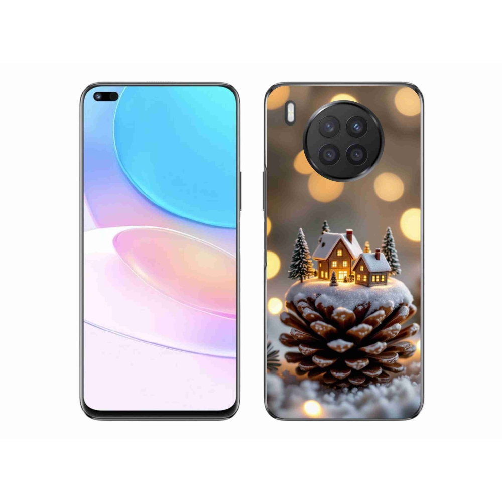 Gelový kryt mmCase na Honor 50 Lite - zimní vesnička