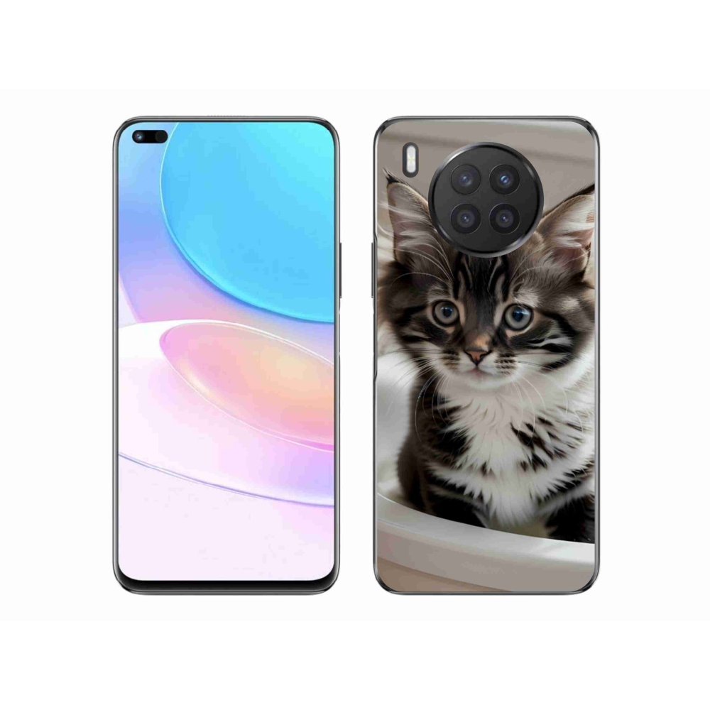 Gelový kryt mmCase na Honor 50 Lite - zvědavé kotě