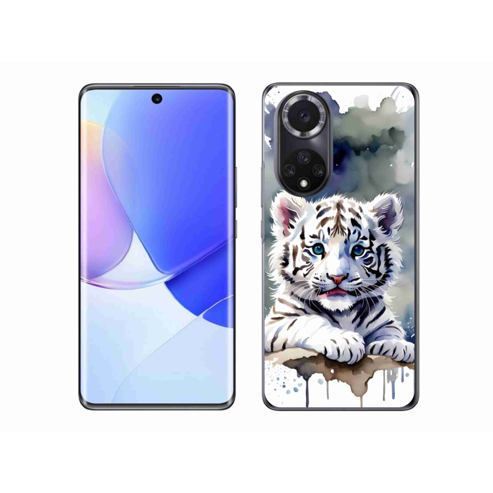 Gelový kryt mmCase na Honor 50 - mládě bílého tygra