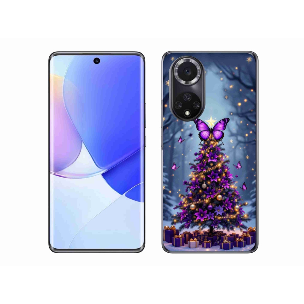 Gelový kryt mmCase na Honor 50 - motýlí vánoční stromek