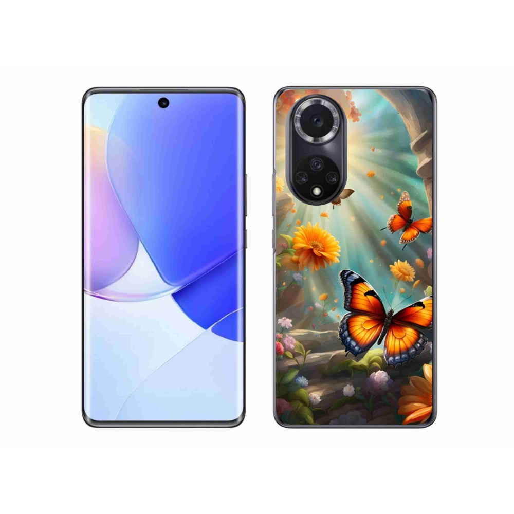 Gelový kryt mmCase na Honor 50 - motýlí zahrada 2