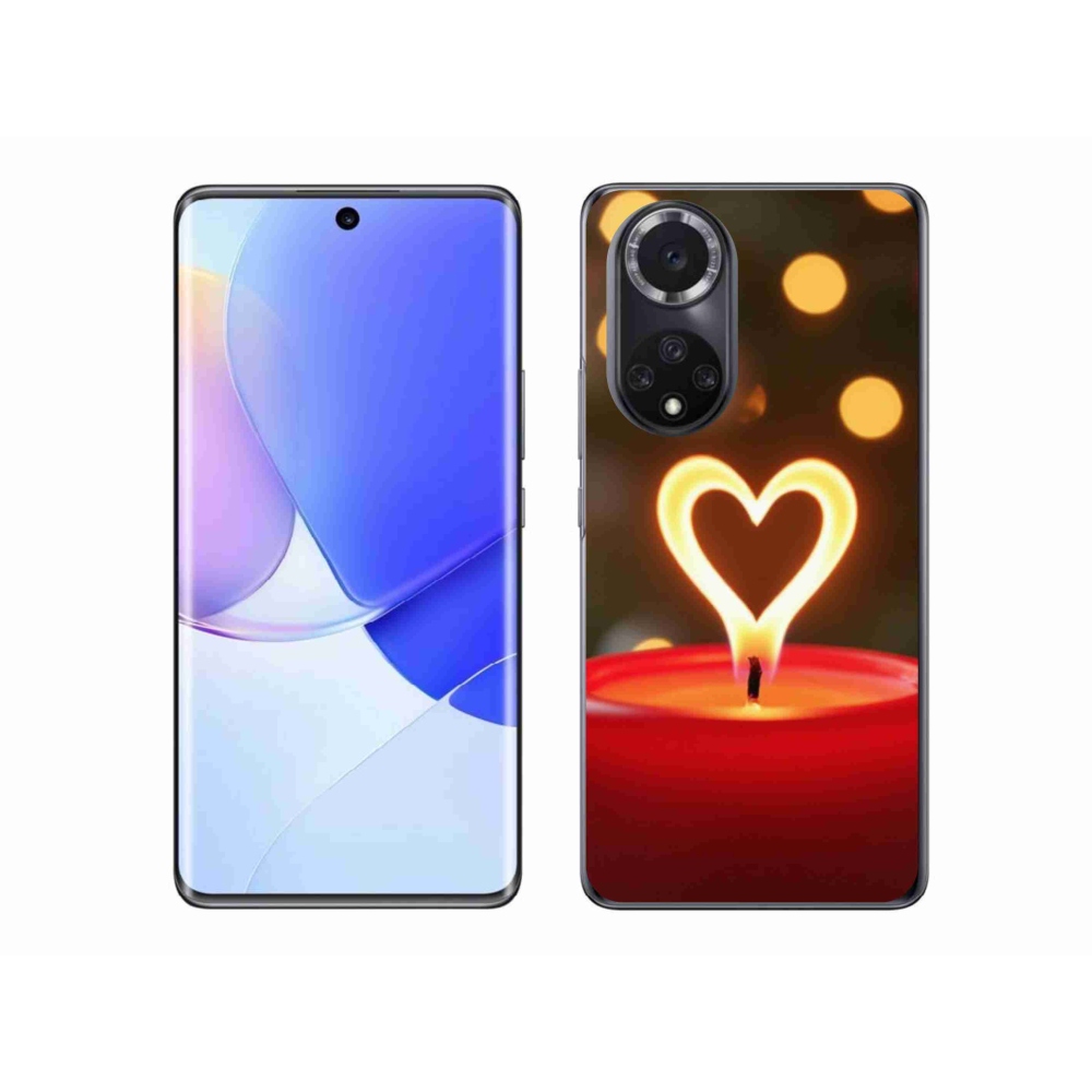 Gelový kryt mmCase na Honor 50 - srdce z plamene