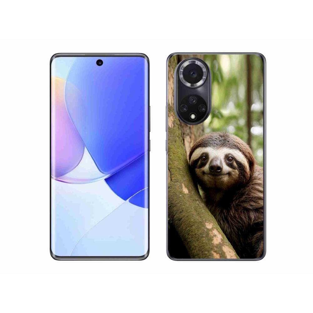 Gelový kryt mmCase na Honor 50 - usměvavý lenochod