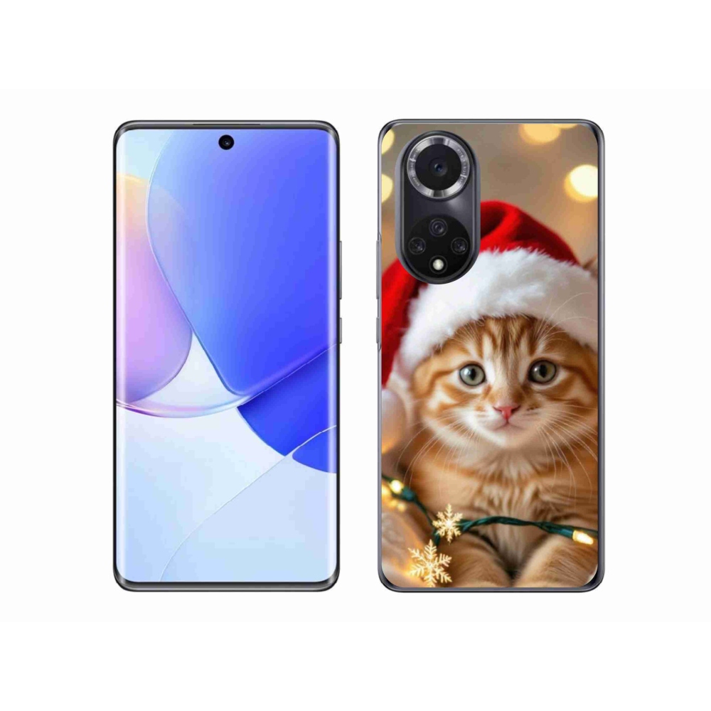 Gelový kryt mmCase na Honor 50 - vánoční kotě