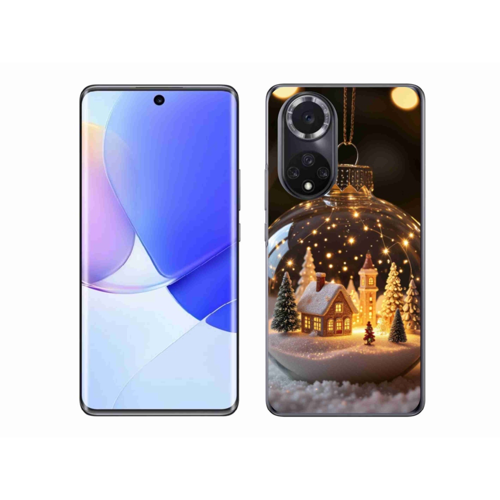 Gelový kryt mmCase na Honor 50 - vánoční koule 3