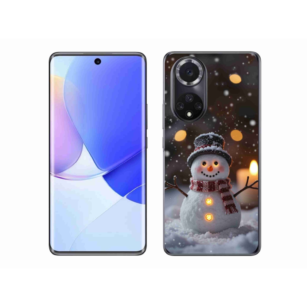 Gelový kryt mmCase na Honor 50 - veselý sněhulák
