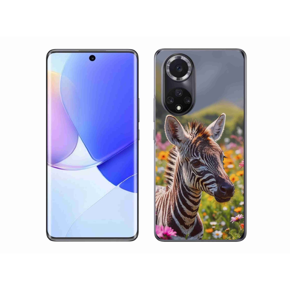 Gelový kryt mmCase na Honor 50 - zebra na louce