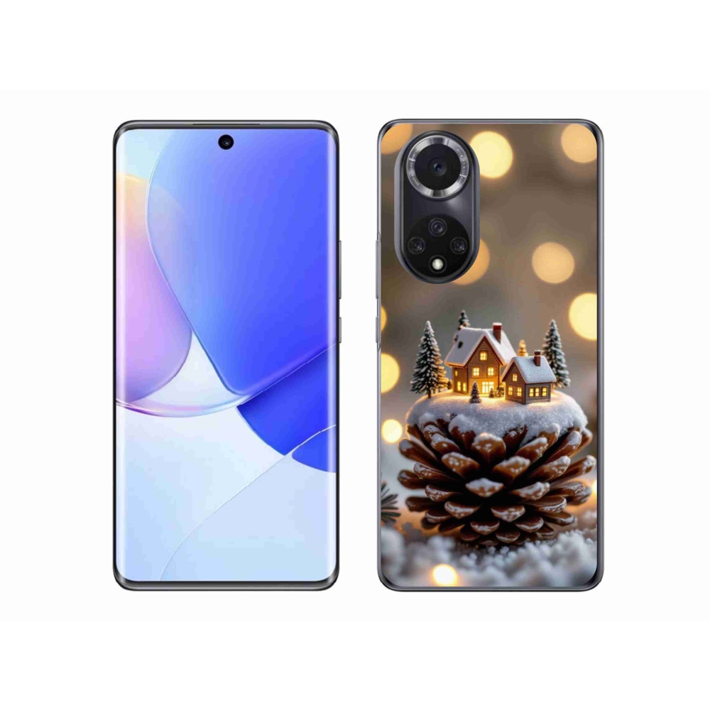 Gelový kryt mmCase na Honor 50 - zimní vesnička