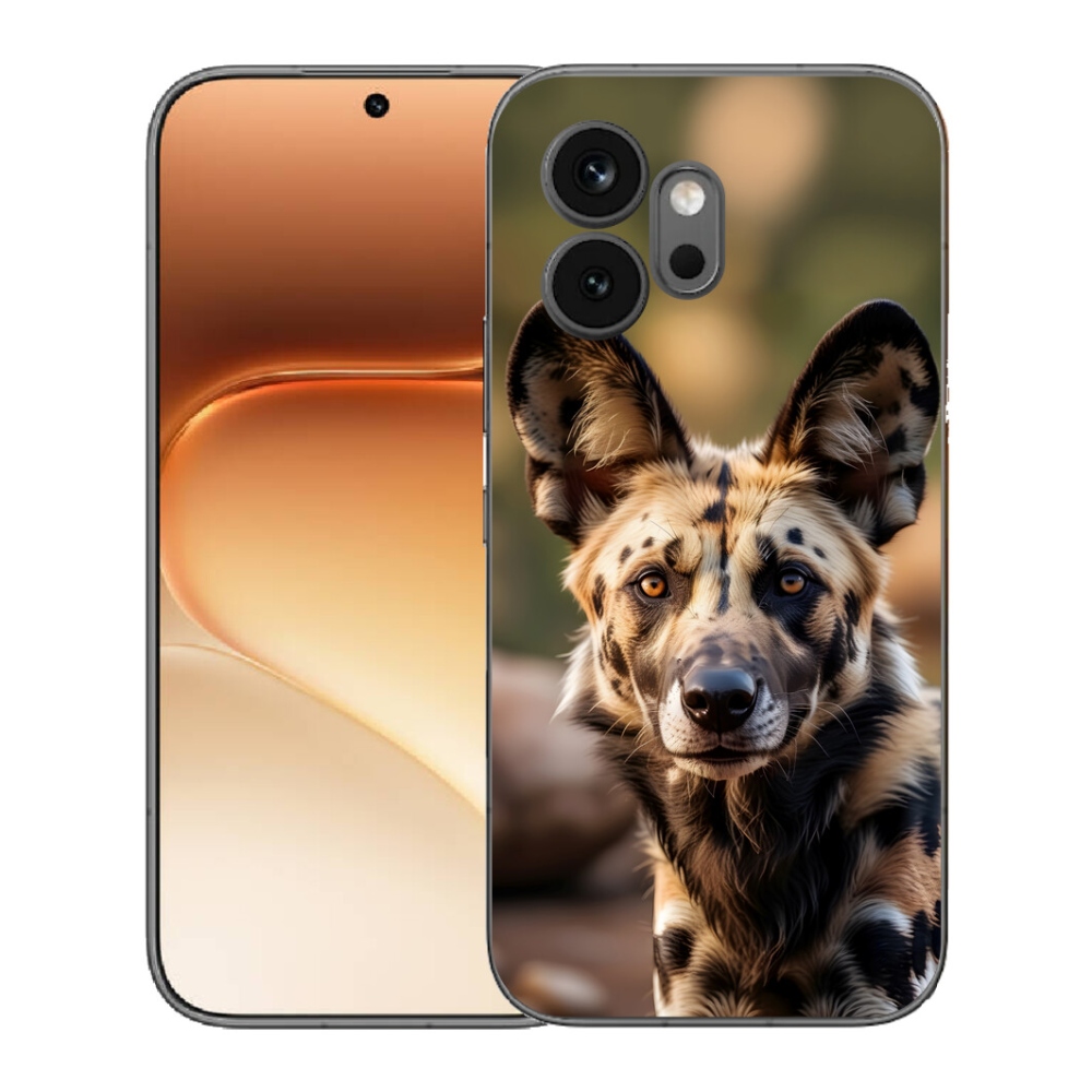 Gelový kryt mmCase na Honor 600 - africký divoký pes