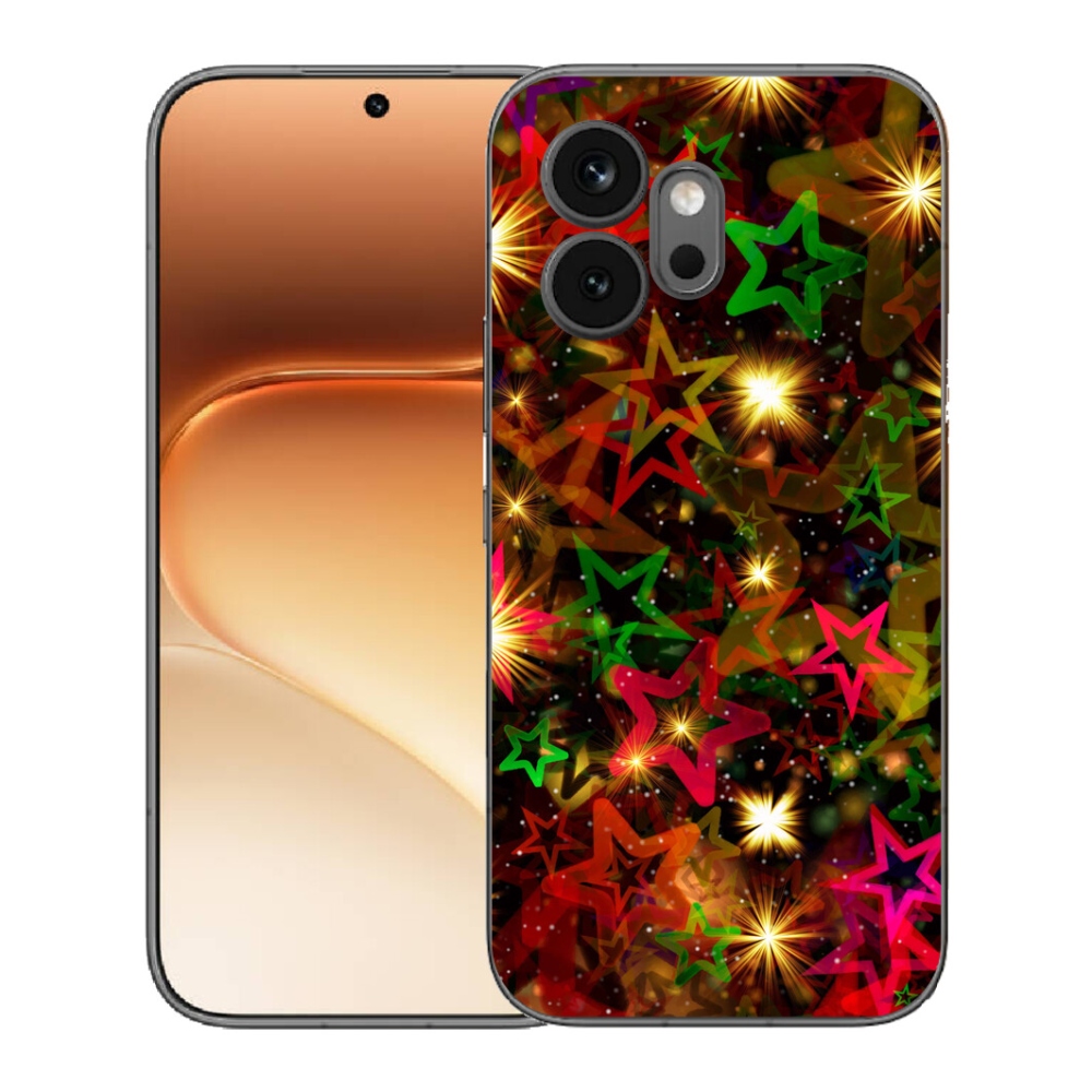 Gelový kryt mmCase na Honor 600 - barevné hvězdičky
