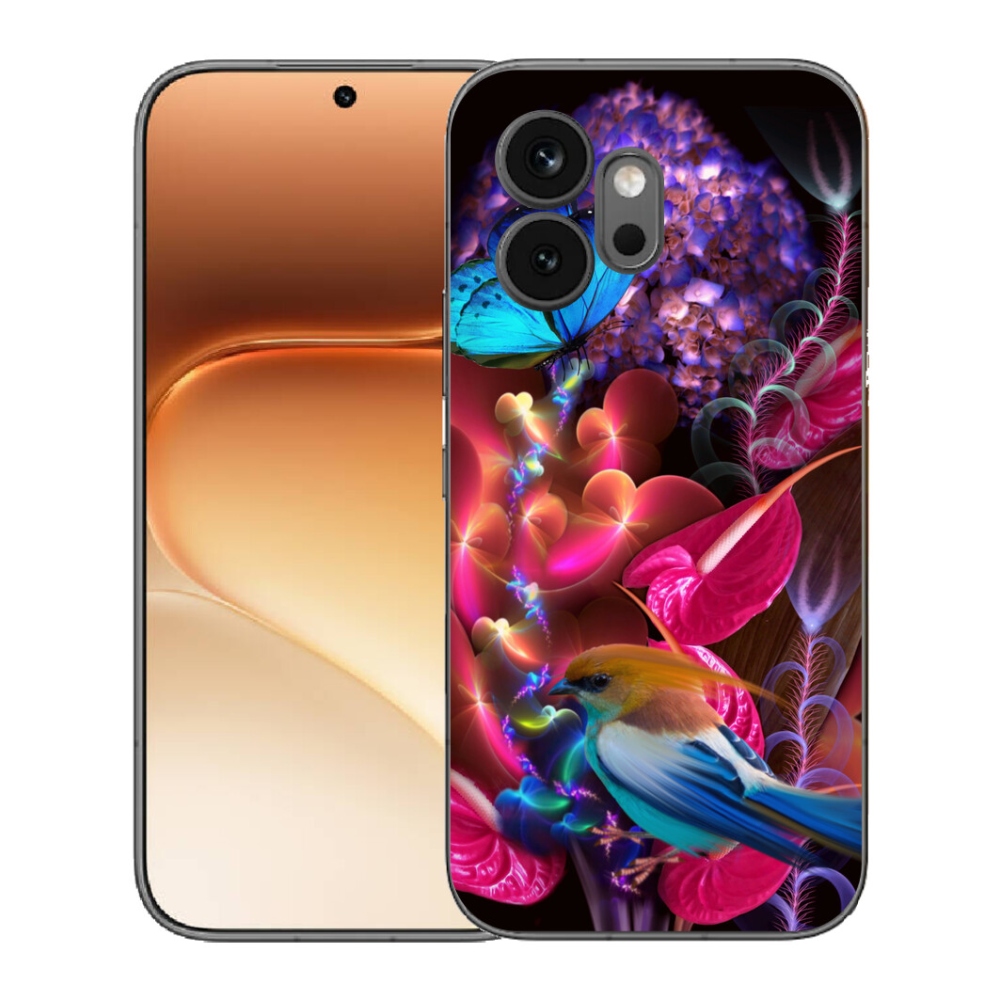 Gelový kryt mmCase na Honor 600 - barevné květiny