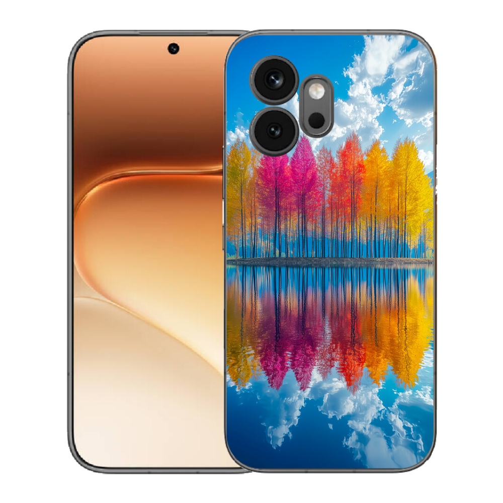 Gelový kryt mmCase na Honor 600 - barevné stromy