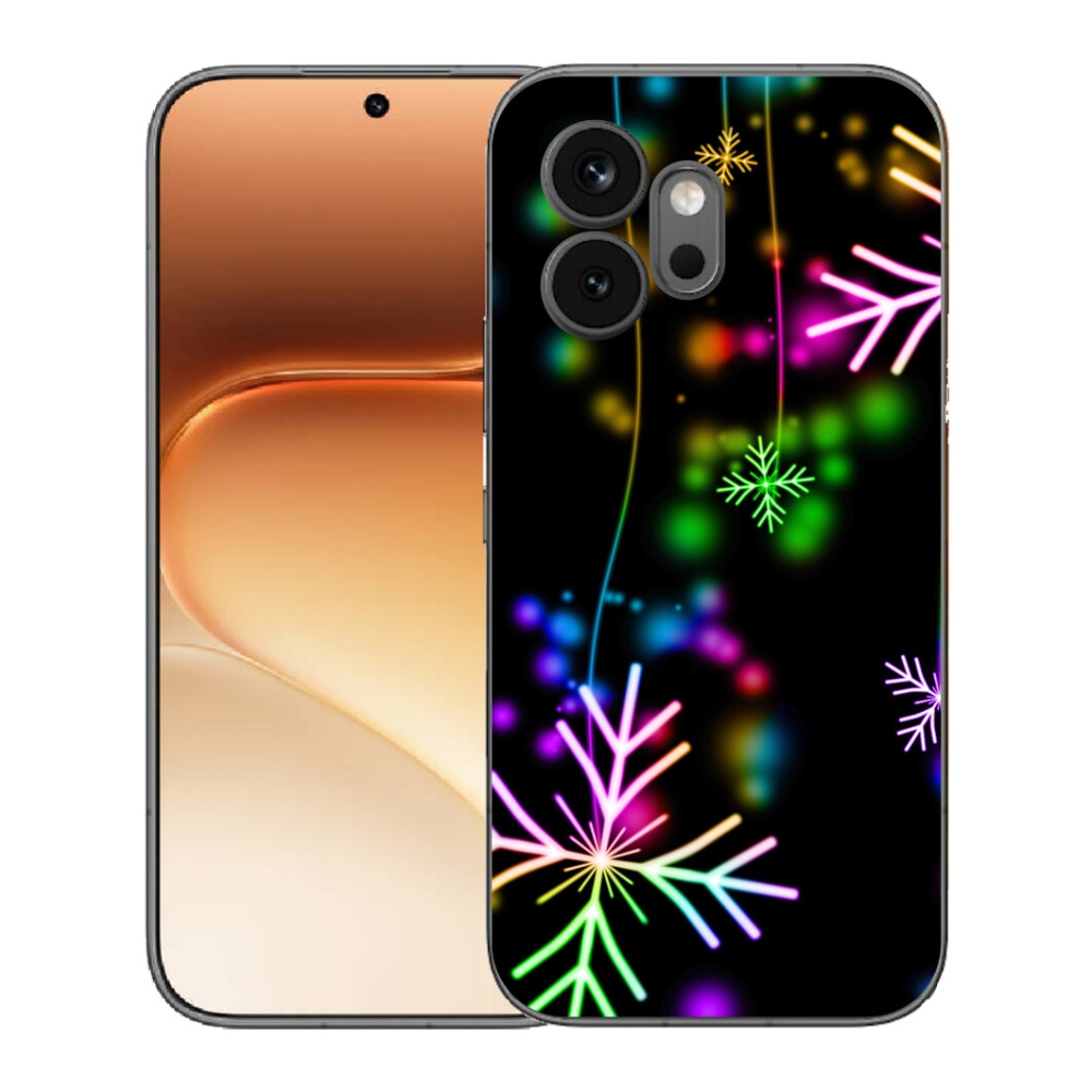 Gelový kryt mmCase na Honor 600 - barevné vločky