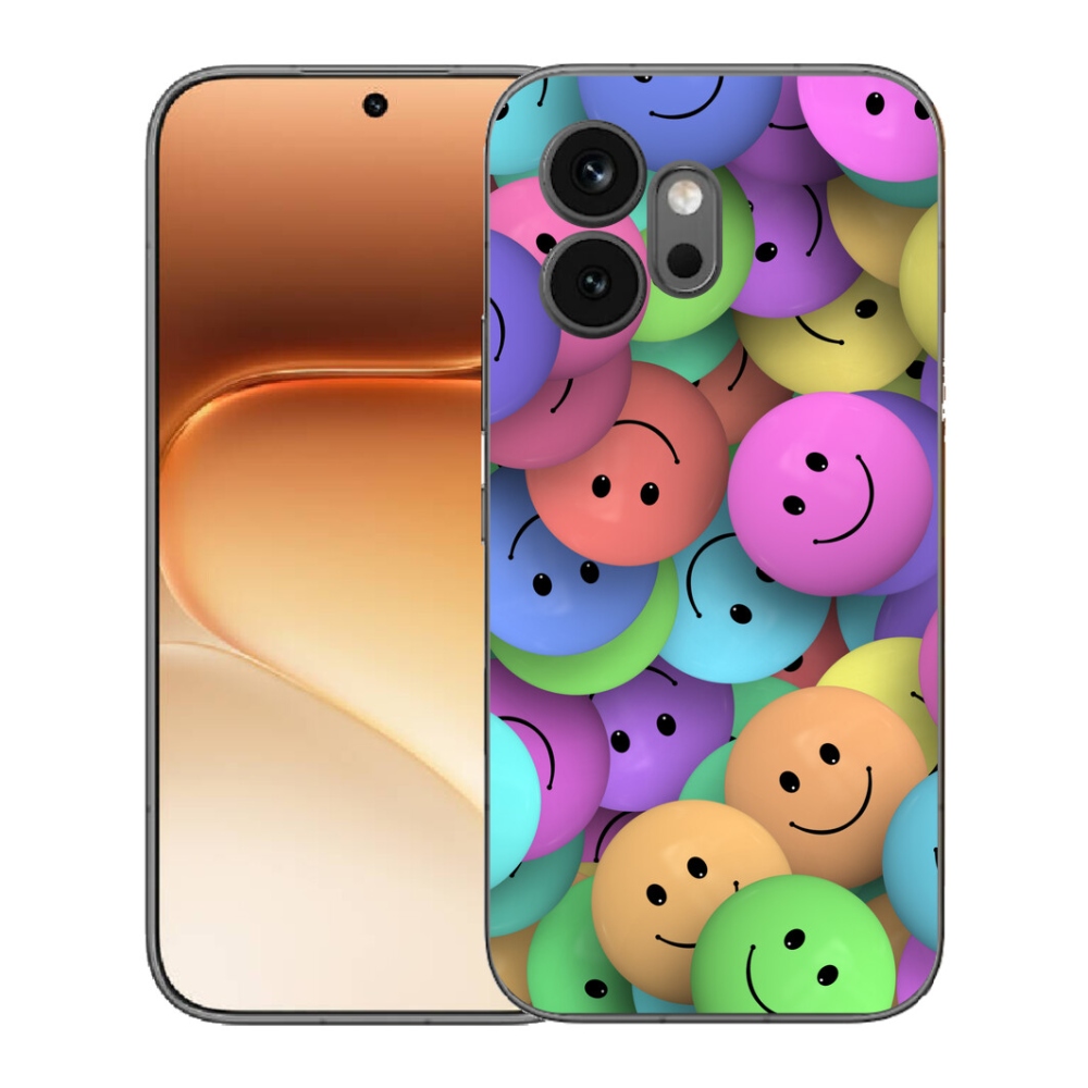 Gelový kryt mmCase na Honor 600 - barevní smajlíci