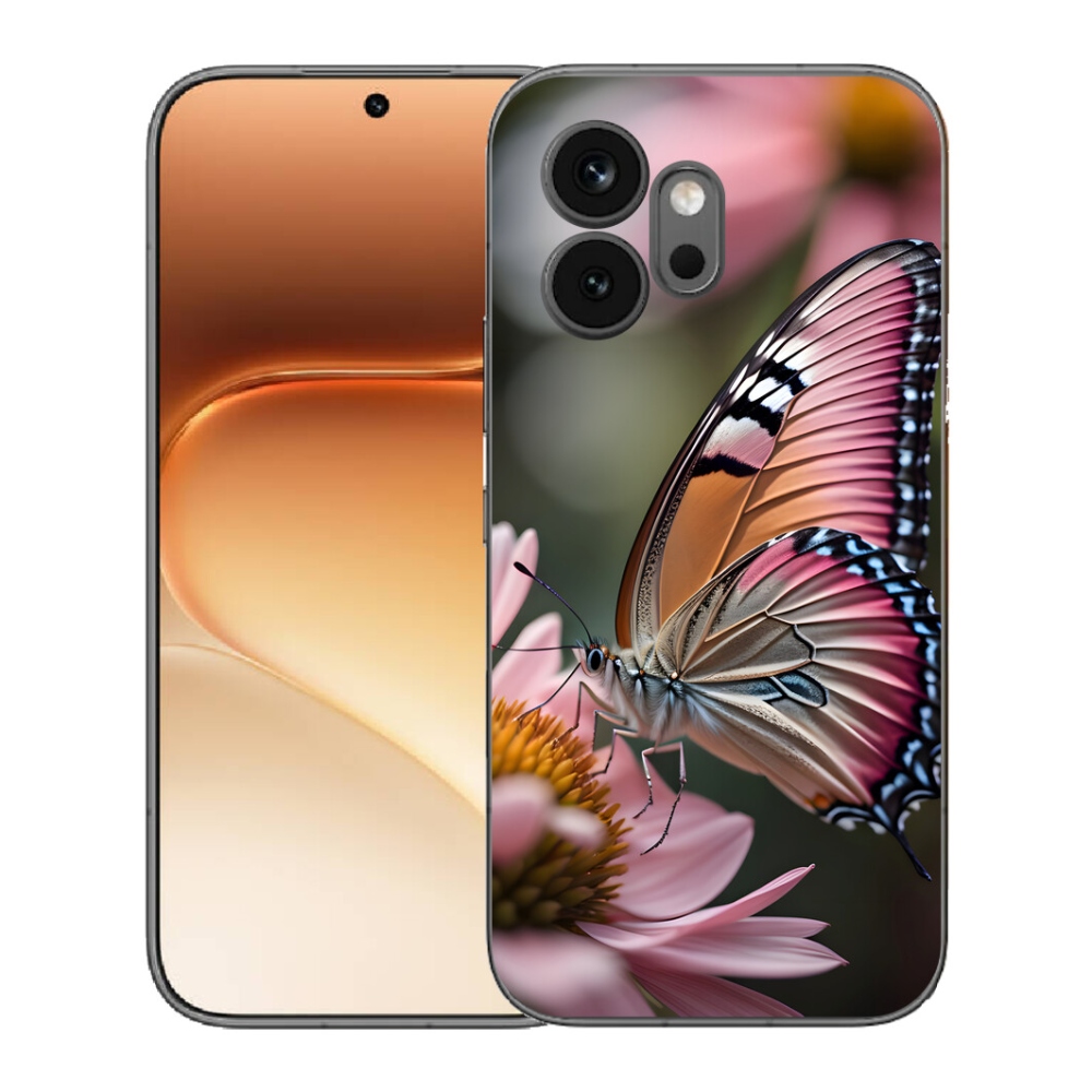 Gelový kryt mmCase na Honor 600 - barevný motýl