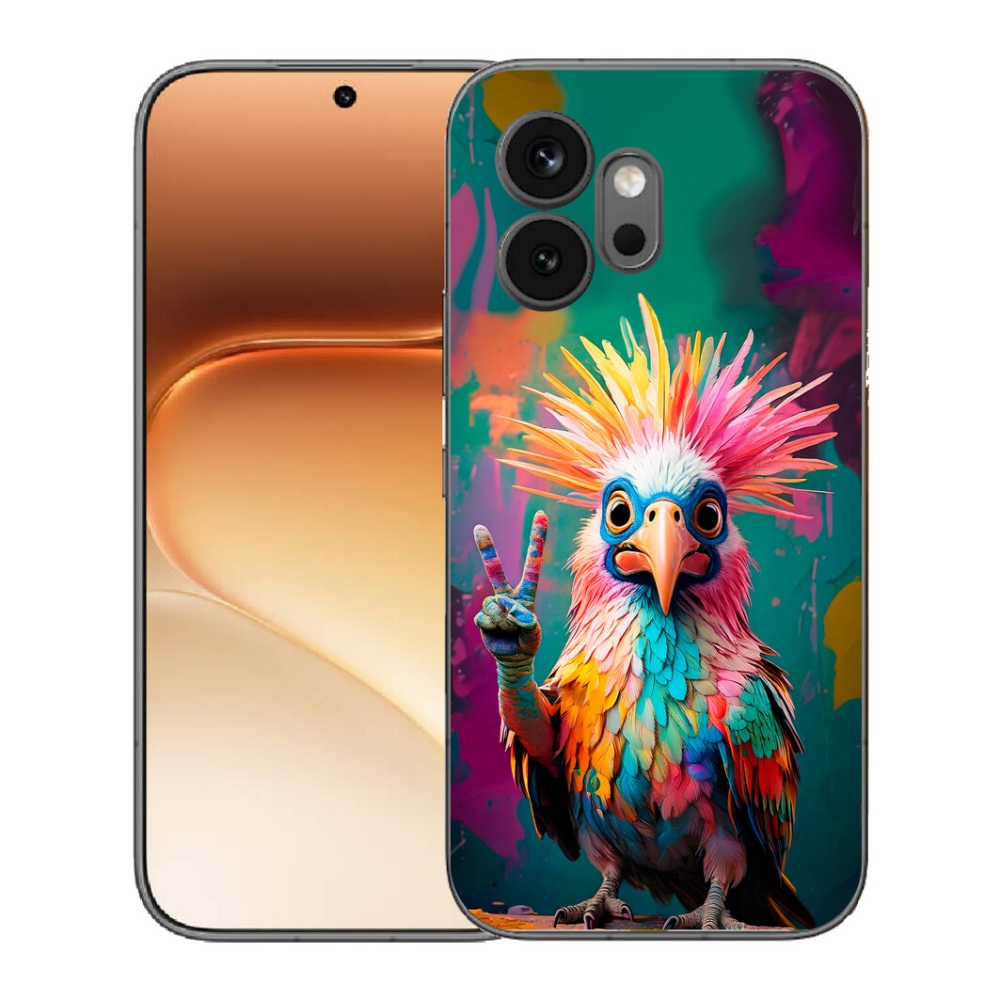 Gelový kryt mmCase na Honor 600 - barevný rebel