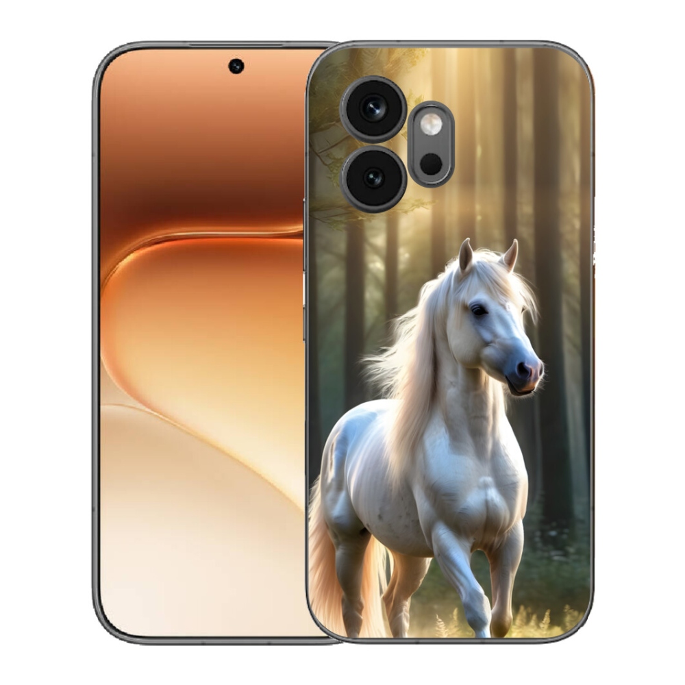 Gelový kryt mmCase na Honor 600 - bílý kůň 3