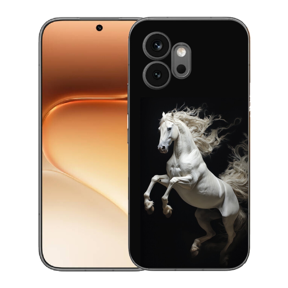 Gelový kryt mmCase na Honor 600 - bílý kůň 4