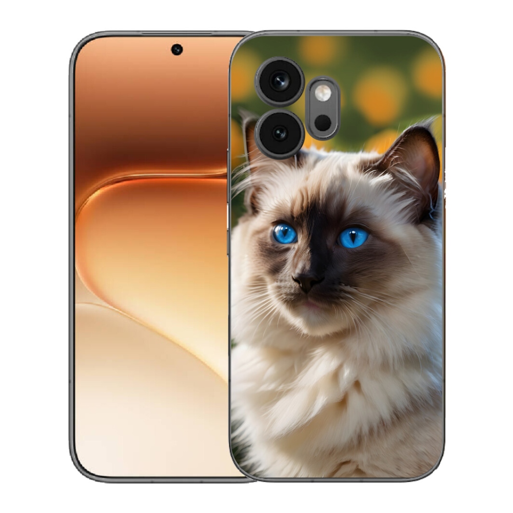 Gelový kryt mmCase na Honor 600 - bílý ragdoll