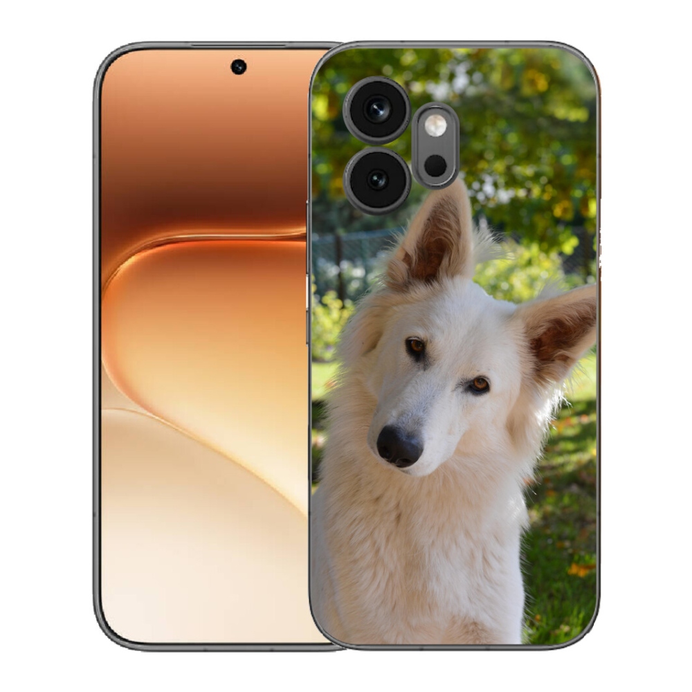 Gelový kryt mmCase na Honor 600 - bílý švýcarský ovčák 1