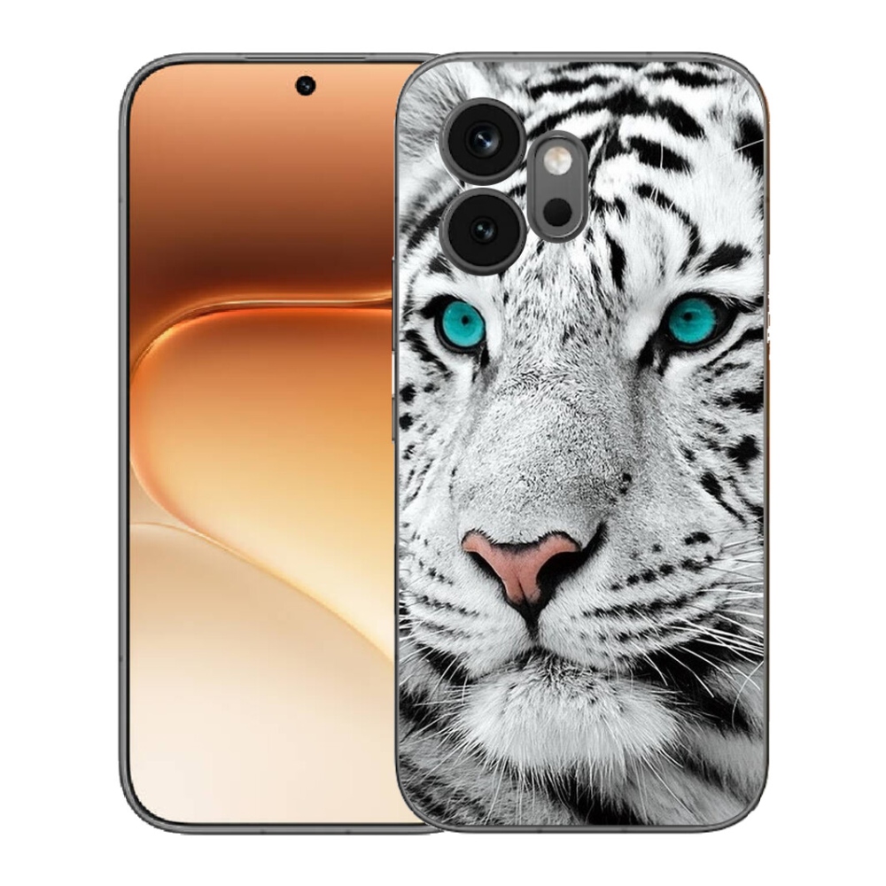 Gelový kryt mmCase na Honor 600 - bílý tygr