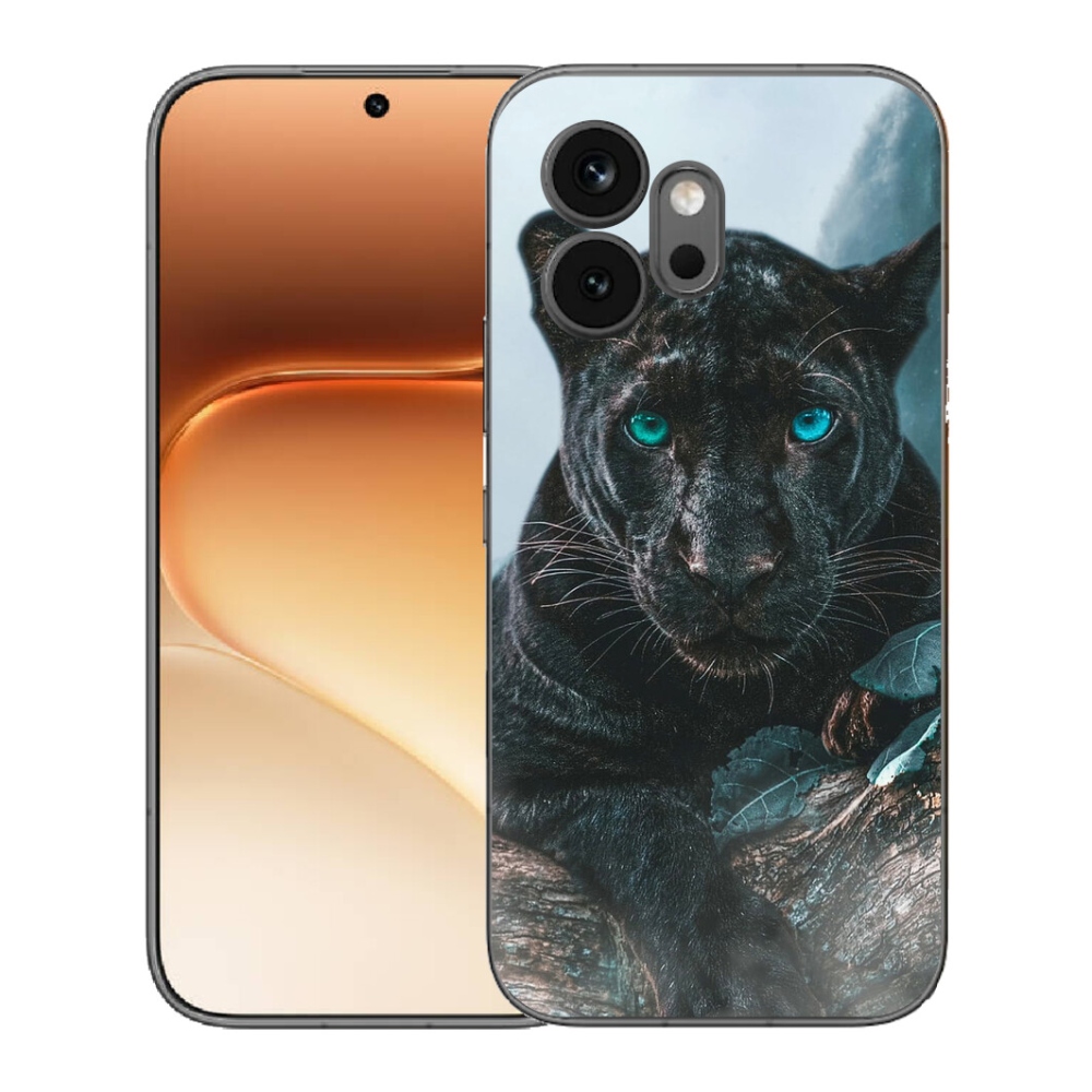 Gelový kryt mmCase na Honor 600 - černý panter